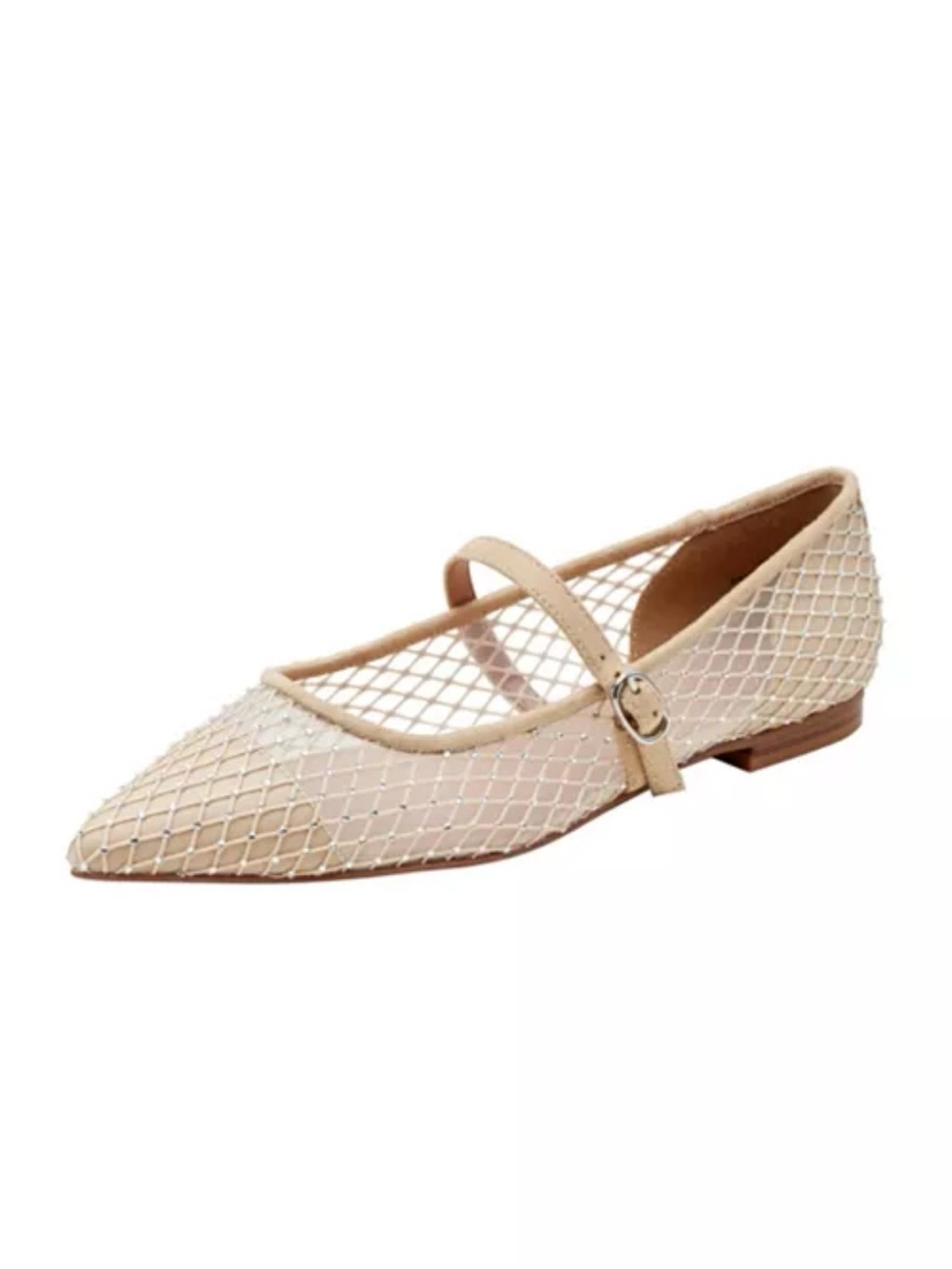 Linea Paolo NADEEN Fishnet Mary Jane Flats Size 9.5 Balletcore French Girl Style